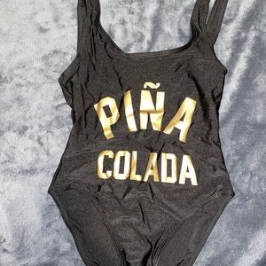 Pina colada one piece swim suit
